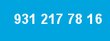 931 217 78 16 931 217 78 16